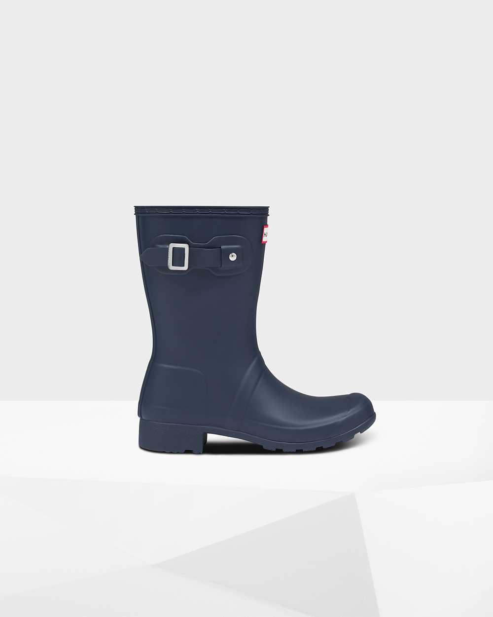 Botas De Agua Mujer - Hunter Original Tour Foldable Short Mid-Calf Azul Marino - DXNCZO-845 - Azul M